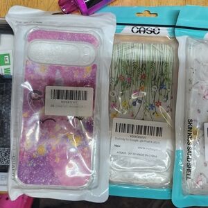 Case for Google Pixel 9, A36, Moto Edge - Pink and Purple